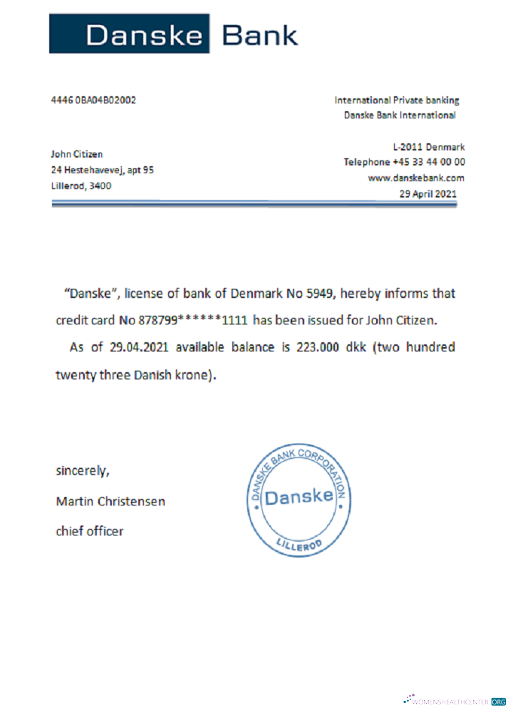 Download Denmark Danskebank reference Photoshop template